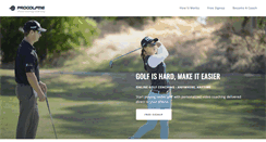 Desktop Screenshot of progolfme.com