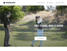 Tablet Screenshot of progolfme.com
